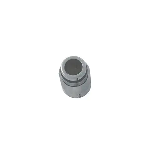 Ersatzteil von Kludi, ein metallischer Anschlussnippel mit gefräster Oberfläche und Öffnung. Geeignet für Sanitärinstallationen oder Armaturen.